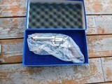 Colt SAA 9mm VERY RARE
Nickel Factory A Engraved 1990 NEW UNTURNED IN FACTORY CUSTOM SHOP BOX - 4 of 13