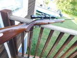 Winchester Model 88 1955 First Year Production
.308 Zero pitting or loss of blue Handsome Dark American Walnut Factory Stock - 1 of 16