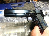 Colt Cobalt 1911 Real Fire Blue Talo Special One of Only a few hundred made 38 Super. You will not believe the color on this Stunning Custom Shop Gun - 9 of 11