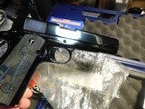 Colt Cobalt 1911 Real Fire Blue Talo Special One of Only a few hundred made 38 Super. You will not believe the color on this Stunning Custom Shop Gun - 7 of 11