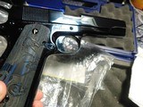 Colt Cobalt 1911 Real Fire Blue Talo Special One of Only a few hundred made 38 Super. You will not believe the color on this Stunning Custom Shop Gun - 2 of 11