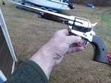 Standard Manufacturing (Connecticut Shotgun) Single Action Army 45 LC Stunning Nickel Beauty AS NEW IN BOX - 5 of 6