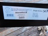 Standard Manufacturing (Connecticut Shotgun) Single Action Army 45 LC Stunning Nickel Beauty AS NEW IN BOX - 3 of 6