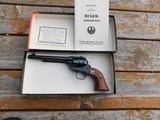 Vintage Ruger Single Six 22 Mag As New In Box (Red and Black Box) With Papers Don't Miss This One - 1 of 5