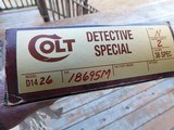 Colt Detective Special Nickel In Box With Papers 1976 Beauty - 3 of 11