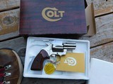 Colt Detective Special Nickel In Box With Papers 1976 Beauty