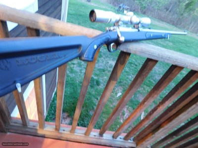 Ruger 77/22 Stainless Zytel Paddle Stock With Stainless Scope As New Hard To Find