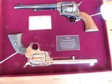 Colt Collectors Rare
SAA Matched Pair In Factory Presentation Walnut Display With Letterl
1974 Serialized alike 1873 TO 1973 CENTENNIAL - 18 of 18