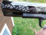 Colt 1911 Modern Series 70 Factory Engraved Royal Blue ...magnificent unfired beauty *** Must See