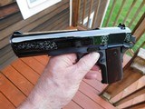 Colt 1911 Modern Series 70 Factory Engraved Royal Blue ...magnificent unfired beauty *** Must See - 9 of 15