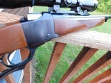 Ruger # 1 218 Bee Medium Sporter with sights an Alex Henry forend As New In Box ** Uncommon Configuration - 5 of 15