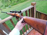 Ruger # 1 218 Bee Medium Sporter with sights an Alex Henry forend As New In Box ** Uncommon Configuration - 1 of 15