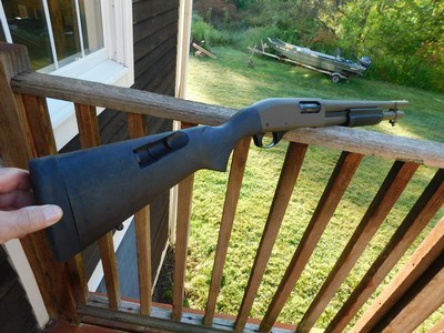 Remington 870 Home Defense Extended Mag, Speed Feed Stocks, Dark Earth As New Beauty