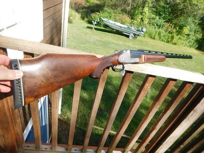 Franz Sodia Hand Made Single Barrel Trap, deeply engraved game scene beauty for a bargain price