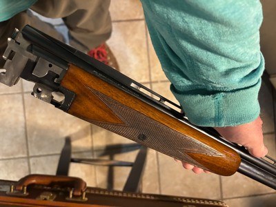 Browning 410 Superposed. Magnificent Cased As New 1965 Beauty Long Tang Round Knob - Image 5 of 20