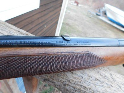 Winchester Model 75 Sporting Near New Totally Original 1951 Somewhat Rare .22 (we have 2!!!!) - Image 9 of 13