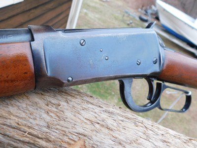 Winchester 94 Pre War (1943 era) Flat Band Long Wood 30 30 (30 WCF) Good Condition Bargain Price - Image 15 of 16