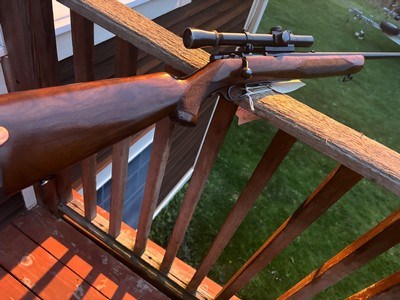 Winchester model 75 Sporting Deluxe with Period CorrectLyman Alaskan A Classic Pair ! 1950 .22 - Image 1 of 11