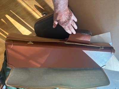 28 Ga Parker Repro DHE As New In Correct Fitted Leather Case with Leather Trimmed Canvas Outer . Just in.We never know when we will get another one. - Image 13 of 14