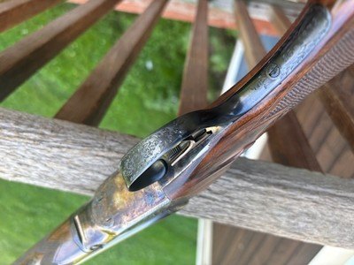 28 Ga Parker Repro DHE As New In Correct Fitted Leather Case with Leather Trimmed Canvas Outer . Just in.We never know when we will get another one. - Image 4 of 14