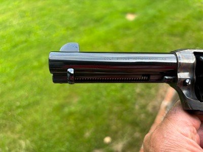 Colt SAA AS NEW IN BOX UNFIRED 3D GEN WITH PAPERS AND TARGET BRILLIANT CASE COLORS 45LC 4 3/4