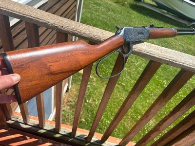 Winchester 94 AE Trapper enhanced (engraved) Saddle Ring 38-55 As New - Image 1 of 12