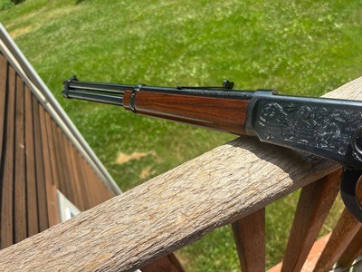 Winchester 94 AE Trapper enhanced (engraved) Saddle Ring 38-55 As New - Image 9 of 12