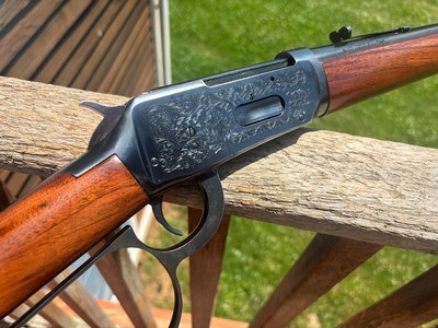 Winchester 94 AE Trapper enhanced (engraved) Saddle Ring 38-55 As New - Image 3 of 12