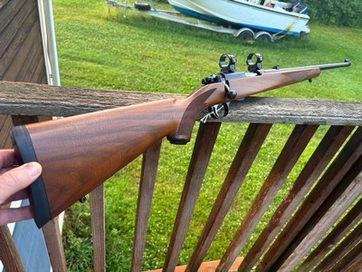 Ruger77/22 Mag 100% Conditon. Uncommon with factory sights and rings - Image 1 of 7