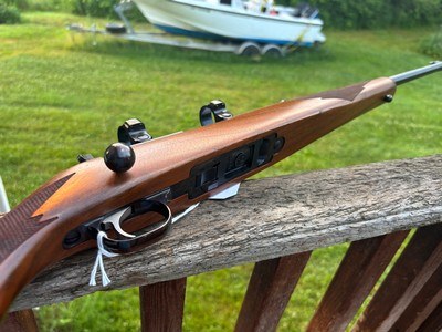 Ruger77/22 Mag 100% Conditon. Uncommon with factory sights and rings - Image 3 of 7