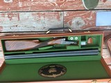 Parker 28 ga Repro DHE As New In Correct Leather Case With Outer Canvass ,Snap Caps And Key...Straight Stock (we have 3) - Image 3 of 20