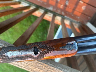 Parker 28 ga Repro DHE As New In Correct Leather Case With Outer Canvass ,Snap Caps And Key...Straight Stock (we have 3) - Image 20 of 20