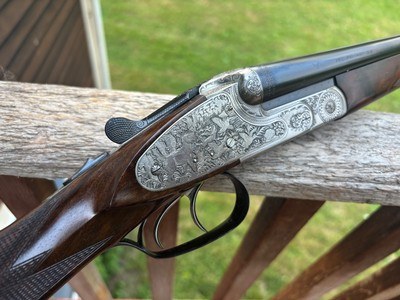 Merkel 360EL (Deluxe Grade) 410 One Of One Hundred. Entirely Hand Made Fully Engraved With Game Scenes And Signed As New RARE - Image 2 of 12