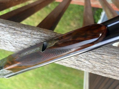 Merkel 360EL (Deluxe Grade) 410 One Of One Hundred. Entirely Hand Made Fully Engraved With Game Scenes And Signed As New RARE - Image 11 of 12