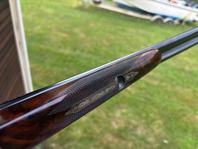 Merkel 360EL (Deluxe Grade) 410 One Of One Hundred. Entirely Hand Made Fully Engraved With Game Scenes And Signed As New RARE - Image 6 of 12