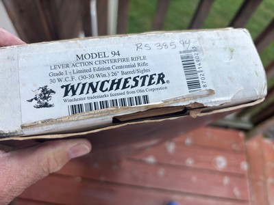 Winchester 1894 to 1994 Centennial Limited Edition NEW IN BOX WITH ALL PAPERSSTUNNING 26