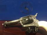 COLT 45LC SINGLE ACTION ANTIQUE NICKEL W/IVORY GRIPS
- 4 of 15