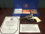 COLT 45LC SINGLE ACTION ANTIQUE NICKEL W/IVORY GRIPS
- 1 of 15