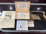 **1949** COLT 1911 .38 SUPER (IN BOX WITH PAPERWORK 100%) - 2 of 15