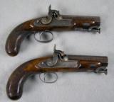Westley Richards 65 Caliber, Cased Pair Of Man Stopper Pistols - 1 of 15