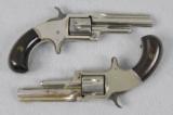 Marlin XXX Standard 1872 Cased Pair Pocket Revolvers - 2 of 11