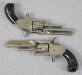 Marlin XXX Standard 1872 Cased Pair Pocket Revolvers - 3 of 11