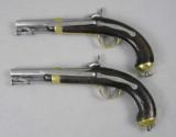 French 1837 Naval Pistols 60 Cal with Belt Hooks (Pair) - 2 of 13