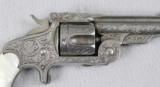 S&W First Model 38, Baby Russian Engraved With M.O.P. Grips - 3 of 11