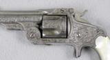 S&W First Model 38, Baby Russian Engraved With M.O.P. Grips - 2 of 11