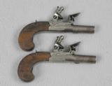 Lambert 32 Caliber French Flintlock Muff Pistols (Pair) - 1 of 7