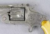 S&W 38 Single Action First Model “Baby Russian” Engraved - 4 of 16