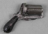 French, Folding Trigger D.A. 9 mm Pinfire Revolver - 1 of 7