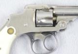 S&W 32 Safety First Model, 90% Nickel, MOP Grips, Leather - 5 of 10