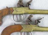 Sherwood Brass Barrel Flintlock Pistols - 4 of 7